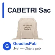 CABETRI Sac shopping en coton recyclé - Miniature 4