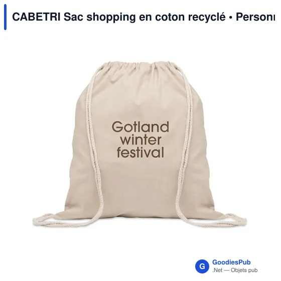 CABETRI Sac shopping en coton recyclé - Image 4