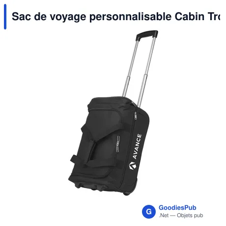 Sac de voyage personnalisable Cabin Trolley Bag avec logo