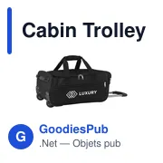 Sac de voyage personnalisable Cabin Trolley Bag avec logo - Miniature 2