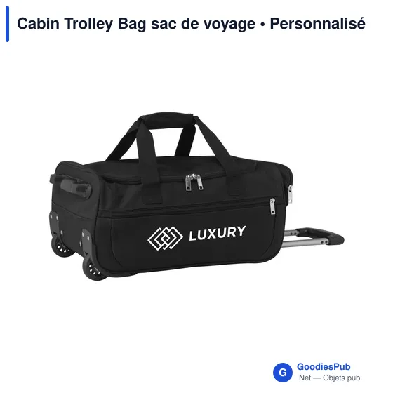 Sac de voyage personnalisable Cabin Trolley Bag avec logo - Image 2