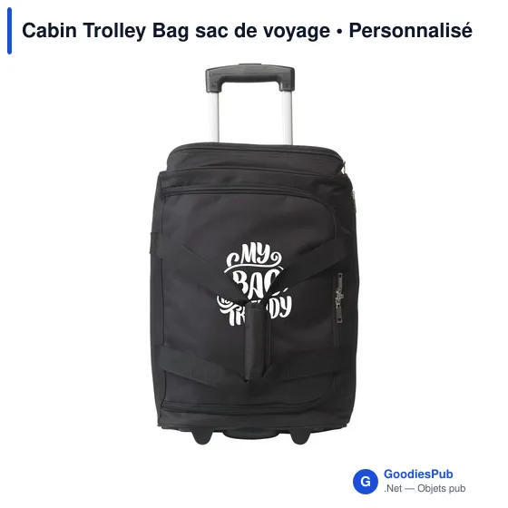 Sac de voyage personnalisable Cabin Trolley Bag avec logo - Image 11