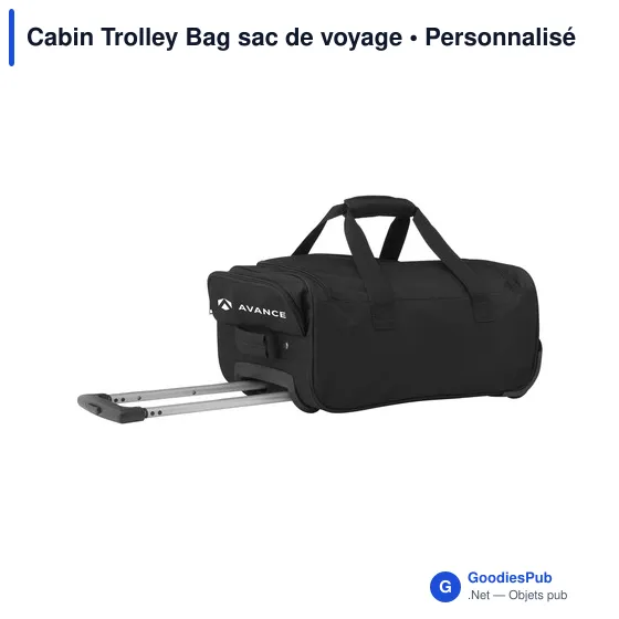 Sac de voyage personnalisable Cabin Trolley Bag avec logo - Image 3