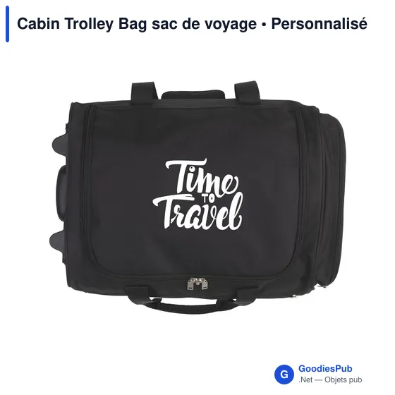 Sac de voyage personnalisable Cabin Trolley Bag avec logo - Image 5