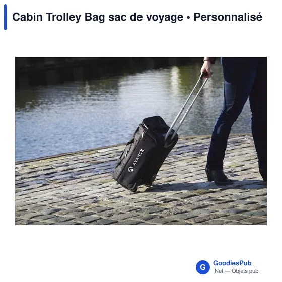 Sac de voyage personnalisable Cabin Trolley Bag avec logo - Image 8