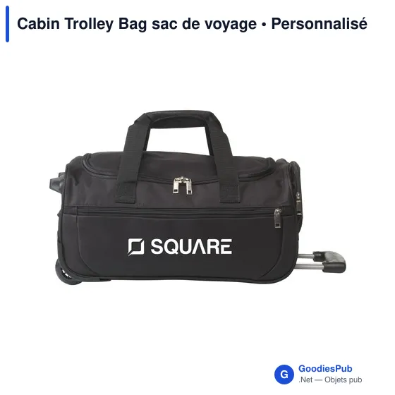 Sac de voyage personnalisable Cabin Trolley Bag avec logo - Image 10