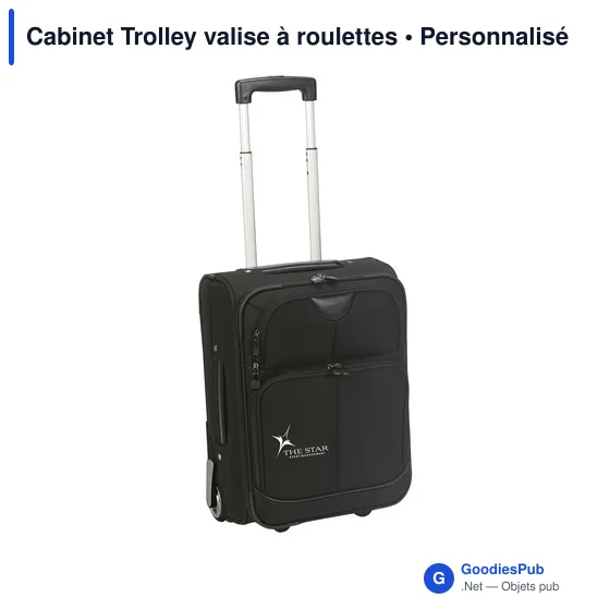 Trolley valise personnalisable avec logo - Cabinet Trolley - Image 5