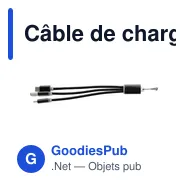 Câble de charge Alvin - Miniature 4