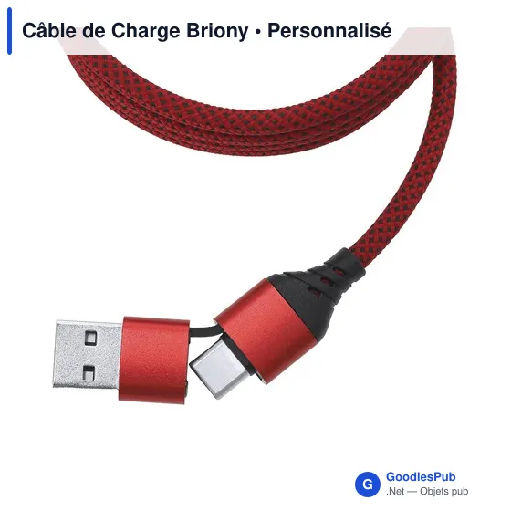 Câble de Charge Personnalisable Briony avec Logo - Image 11