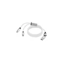 Variante blanc - Câble de Charge Personnalisable Briony avec Logo