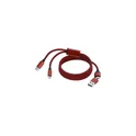 Variante rouge - Câble de Charge Personnalisable Briony avec Logo