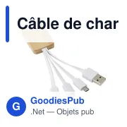 Câble de charge en bambou Brandan - Miniature 2