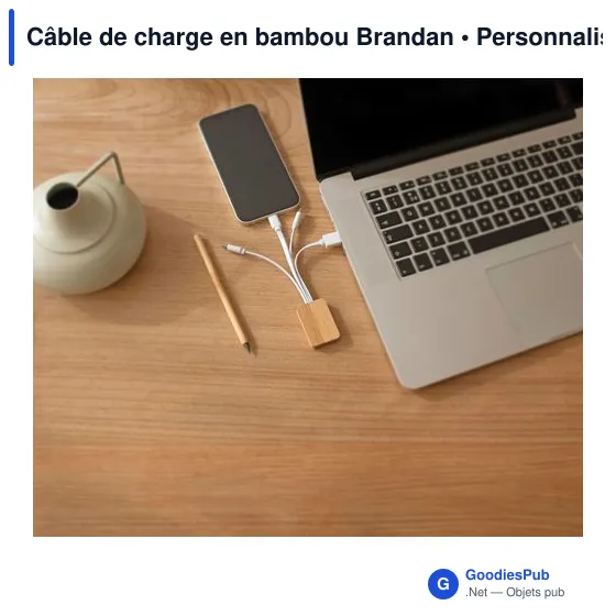 Câble de charge en bambou Brandan - Image 5