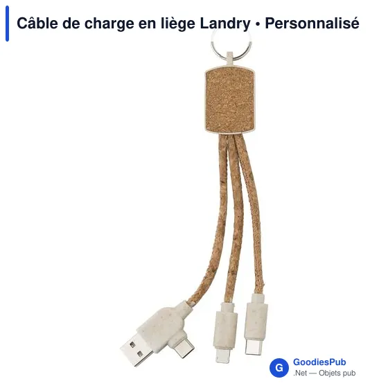 Câble de charge en liège Landry - Image 1