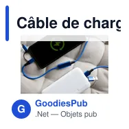 Câble de charge et de synchronisation personnalisable avec logo | Khyree - Miniature 2