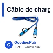 Câble de charge et de synchronisation personnalisable avec logo | Khyree - Miniature 4