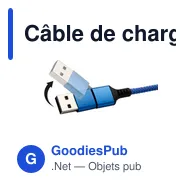Câble de charge et de synchronisation personnalisable avec logo | Khyree - Miniature 7