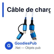 Câble de charge et de synchronisation personnalisable avec logo | Khyree - Miniature 9