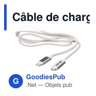 Câble de charge personnalisable 100W avec logo - Gerd - Miniature 11