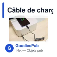 Câble de charge personnalisable 100W avec logo - Gerd - Miniature 4