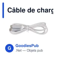 Câble de charge personnalisable 100W avec logo - Gerd - Miniature 6