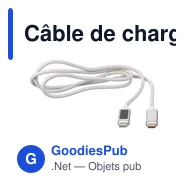 Câble de charge personnalisable 100W avec logo - Gerd - Miniature 7