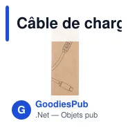 Câble de charge personnalisable 100W avec logo - Gerd - Miniature 9