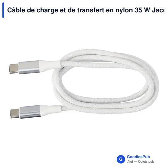 Câble de charge et de transfert personnalisable avec logo - Jacob - Image 4