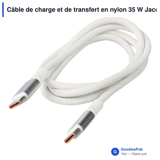 Câble de charge et de transfert personnalisable avec logo - Jacob - Image 5