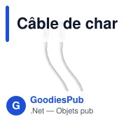 Câble de charge et de transfert personnalisable avec logo - Jacob - Miniature 7