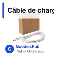 Câble de charge et de transfert personnalisable avec logo - Jacob - Miniature 9