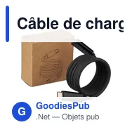 Câble de charge et de transfert personnalisable avec logo - Janet - Miniature 11