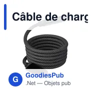 Câble de charge et de transfert personnalisable avec logo - Janet - Miniature 6