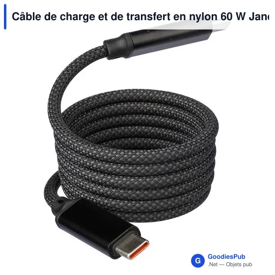 Câble de charge et de transfert personnalisable avec logo - Janet - Image 6