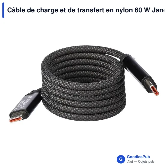 Câble de charge et de transfert personnalisable avec logo - Janet - Image 7