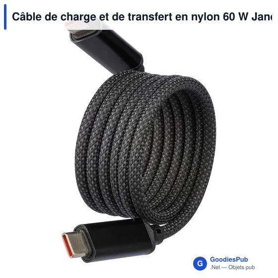 Câble de charge et de transfert personnalisable avec logo - Janet - Image 9