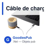 Câble de charge personnalisable 65W avec logo - Claudia - Miniature 10