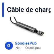 Câble de charge personnalisable avec logo | Evelyn - Miniature 1