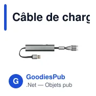 Câble de charge personnalisable avec logo | Evelyn - Miniature 12