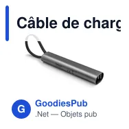 Câble de charge personnalisable avec logo | Evelyn - Miniature 7