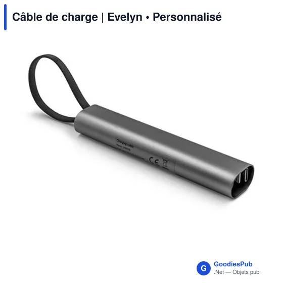Câble de charge personnalisable avec logo | Evelyn - Image 7