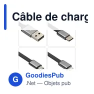 Câble de charge personnalisable avec logo | Evelyn - Miniature 8
