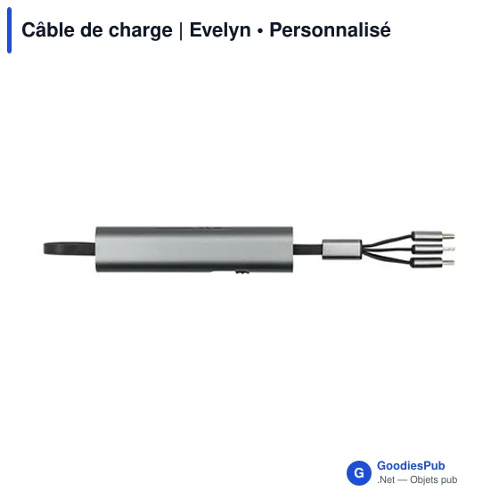 Câble de charge personnalisable avec logo | Evelyn - Image 9