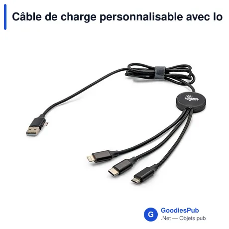 Câble de charge personnalisable avec logo - Exclusive Collection | Jyanette