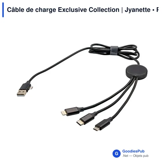 Câble de charge personnalisable avec logo - Exclusive Collection | Jyanette - Image 3