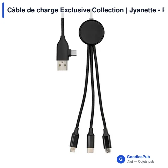 Câble de charge personnalisable avec logo - Exclusive Collection | Jyanette - Image 4