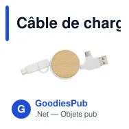 Câble de charge extensible en ABS Jared - Miniature 1