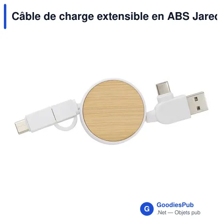 Câble de charge extensible en ABS Jared