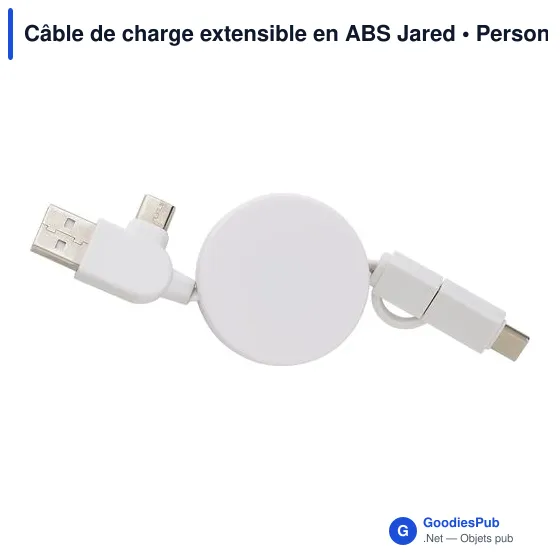 Câble de charge extensible en ABS Jared - Image 3