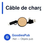 Câble de charge extensible en ABS Jared - Miniature 6